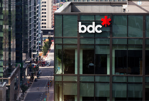 Immeuble logo BDC Banque développement du Canada Montréal