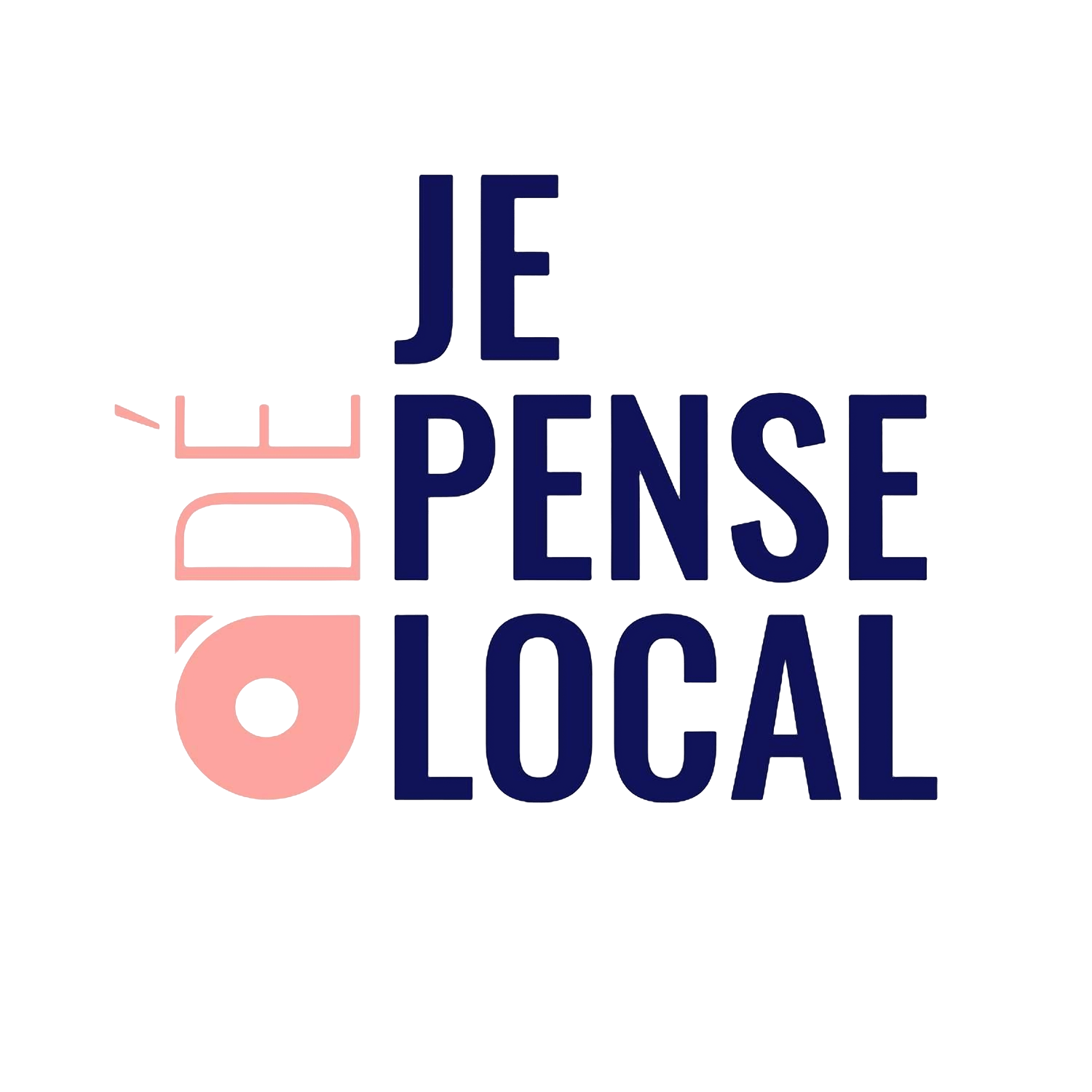 Logo je déPENSE local pour faire connaître les artisanes et artisans québécois de partout dans la province Montréal Laval Terrebonne Québec