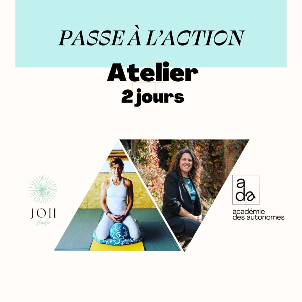 Atelier Passe à l'action de Joséphine Sans JOII et Marie Deschene ada académie des autonomes sur Montréal les 4 et 5 mai 2024